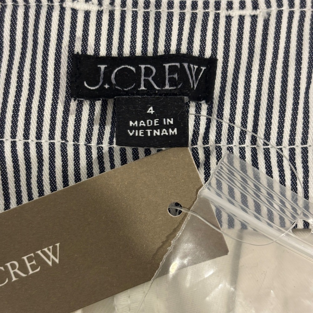 New J.Crew Chino White Thick Cotton Shorts Women 4 Stretch Summer Coastal - Picture 2 of 10